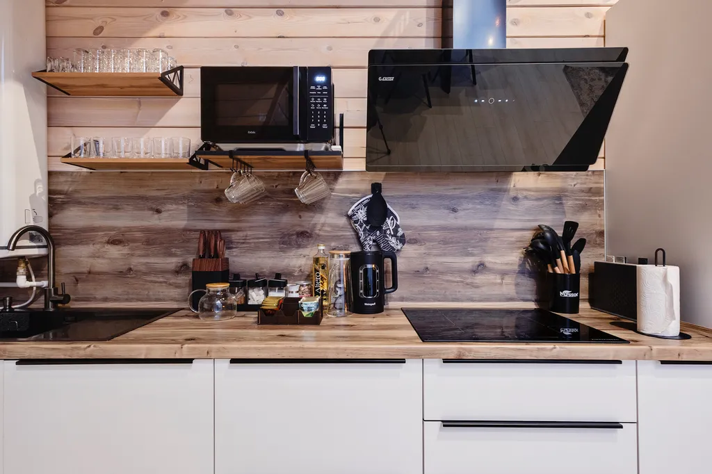 Уютный дом с баней, купелью и видом на лес