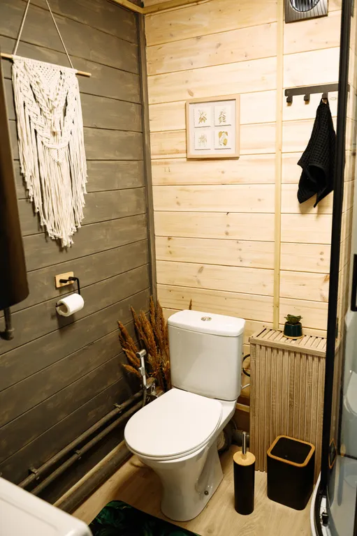 Коттедж Коттедж Уютный Барн-хаус с банным чаном и русской баней — Санкт-Петербург