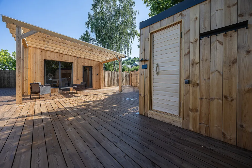 Шале на Гребной канале с сауной