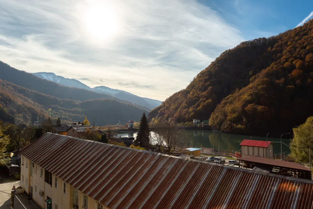 Уютная студия с видом на горы