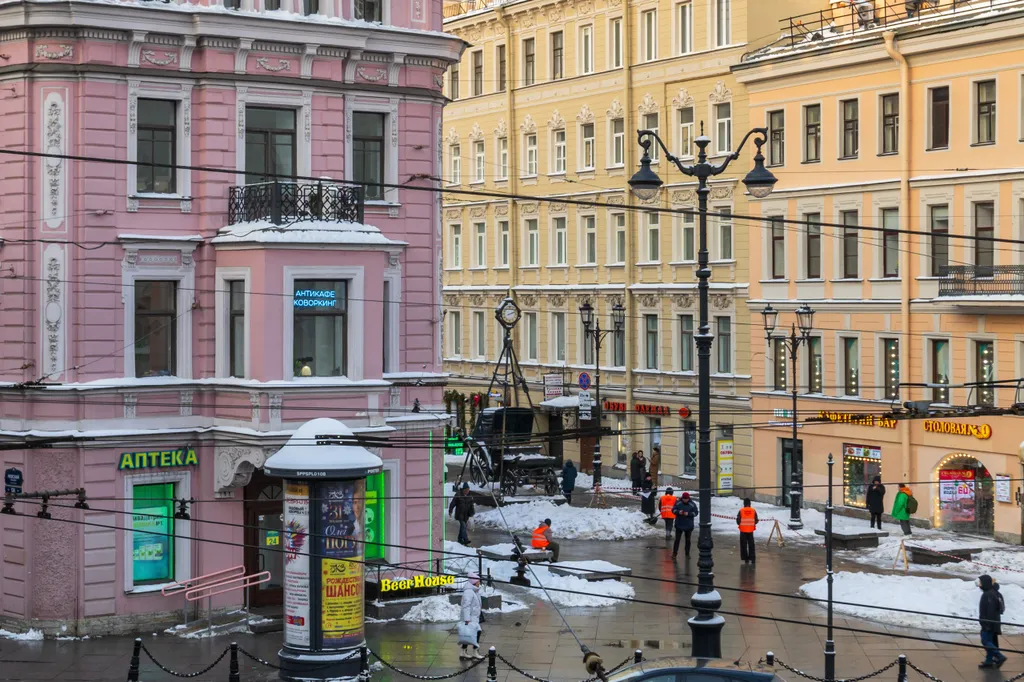 Апартаменты New Horizon Nevskiy 91 с потрясающим видом на Невский