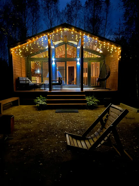 Барнхаус с панорамными окнами Campbin