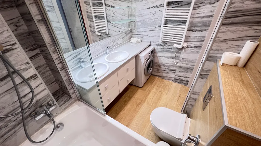 Апартаменты двухкомнатные в пяти минутах ходьбы от моря