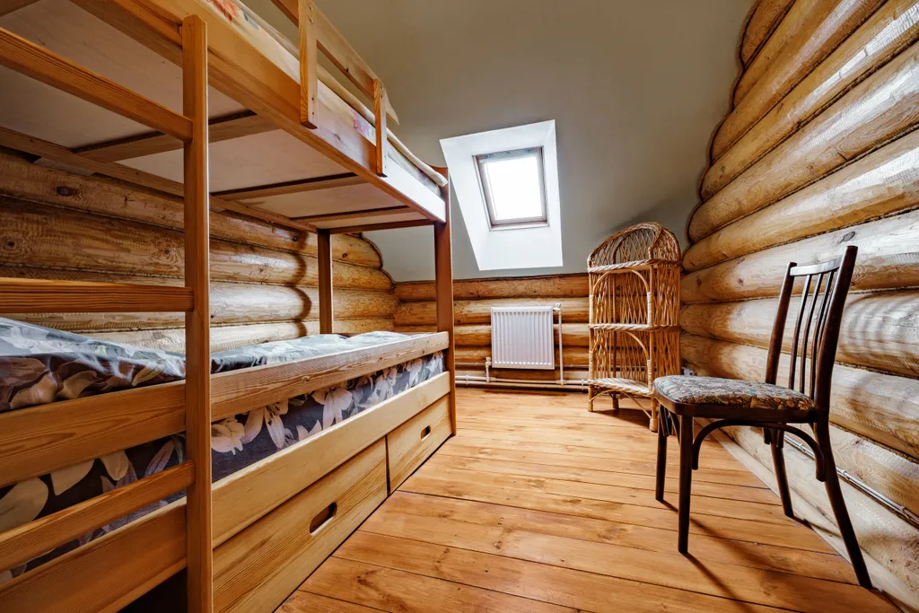 Дом в стиле Rustic с баней на дровах