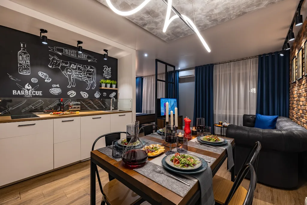 Популярная квартира в центре Британский лофт