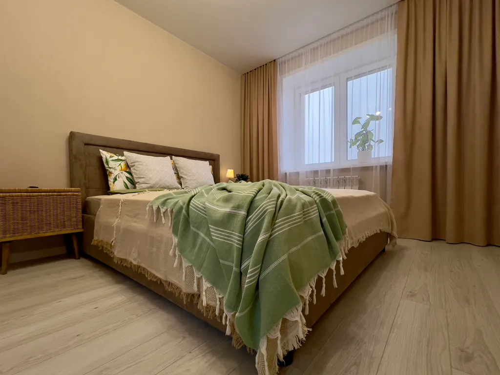 Стильная уютная однушка в 10 минутах от центра