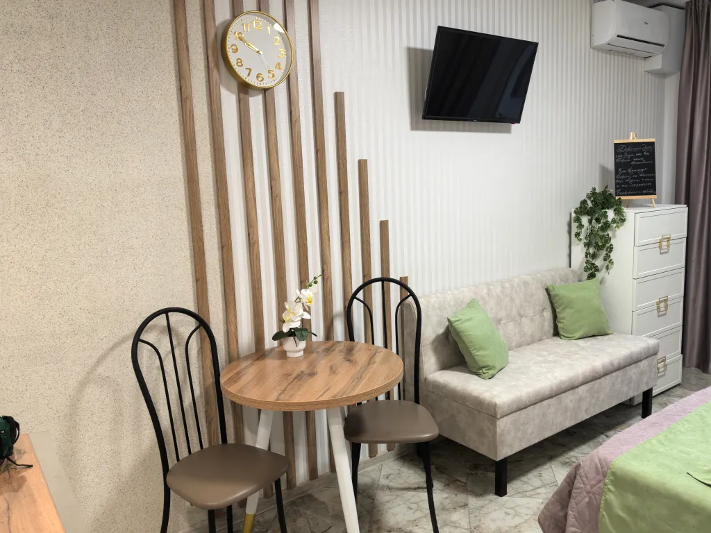 Стильная новая студия для комфортного отдыха