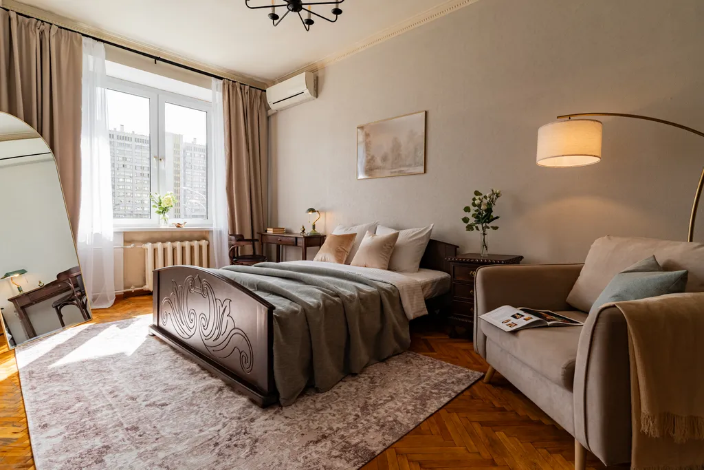 Квартира Эстетичные апартаменты с французским балконом у Садового — Москва