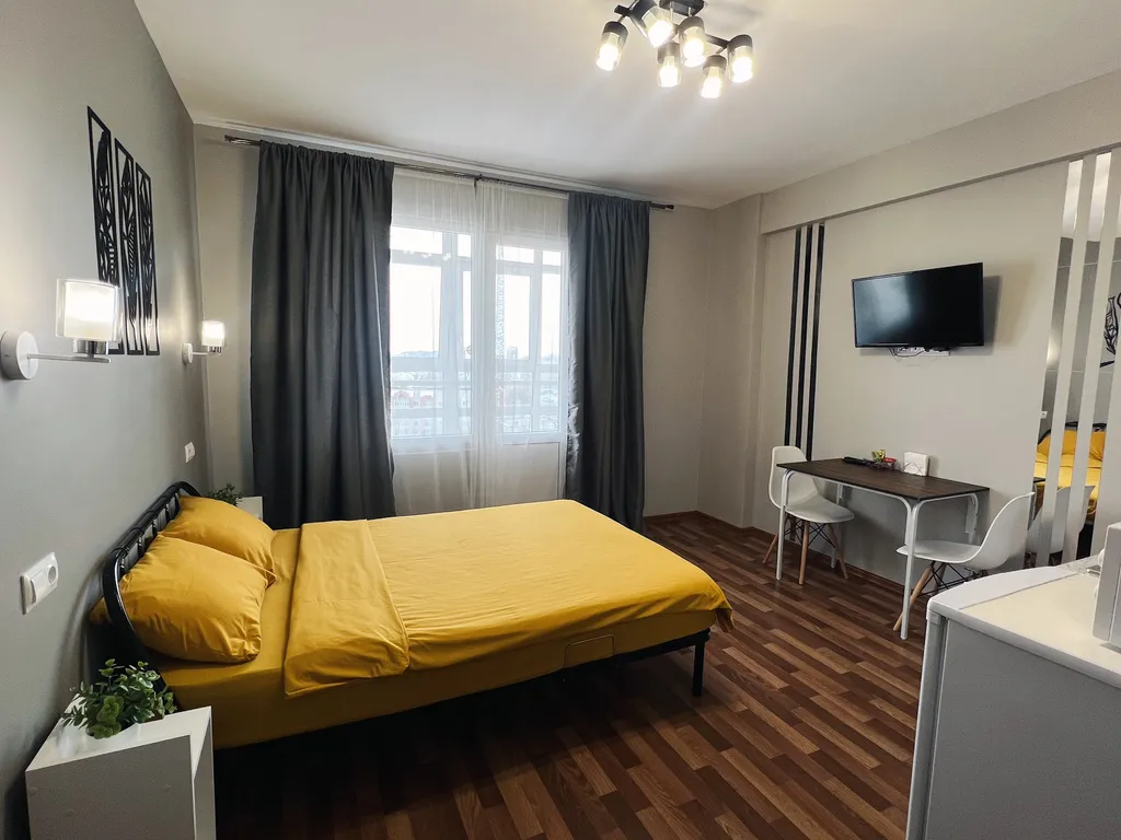 Уютная квартира студия с прекрасным видом на город