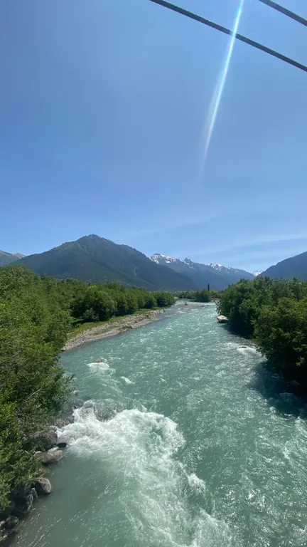 Домики у реки Теберда