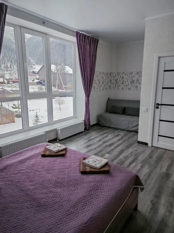 Квартира Квартира Семейный номер на втором этаже с видом на горы — Архыз