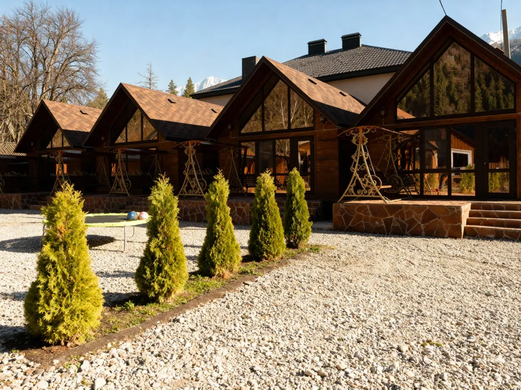 Коттедж Коттедж Улучшенное шале — Архыз