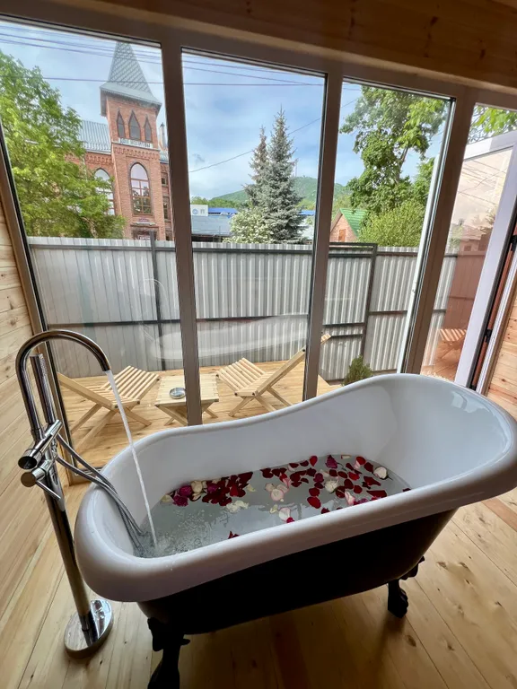 Коттедж Эко-апартаменты с видом на Машук в стиле Барн-Хаус в Цветнике — Пятигорск