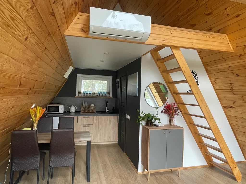 Уютный дом А-фрейм На воздухе