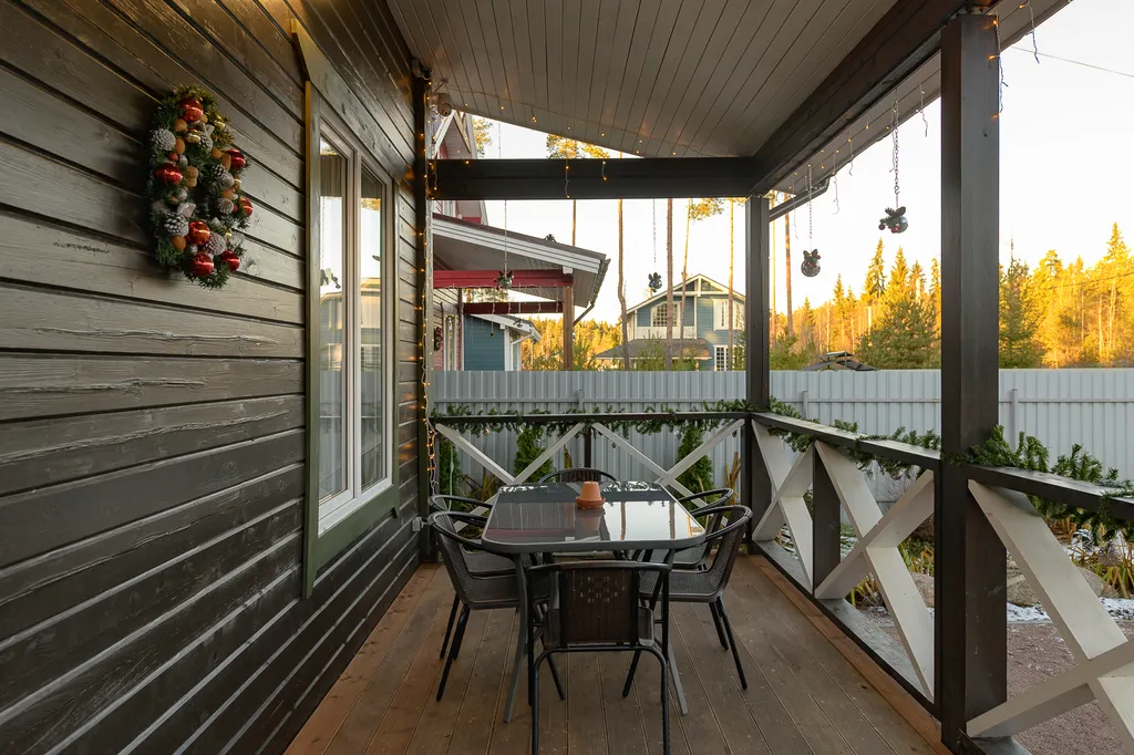 Кофейный коттедж с сауной и банным чаном