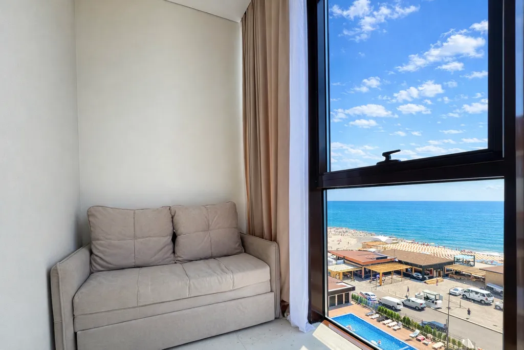 Квартира Люкс с видом на море и балконом — Лазаревское