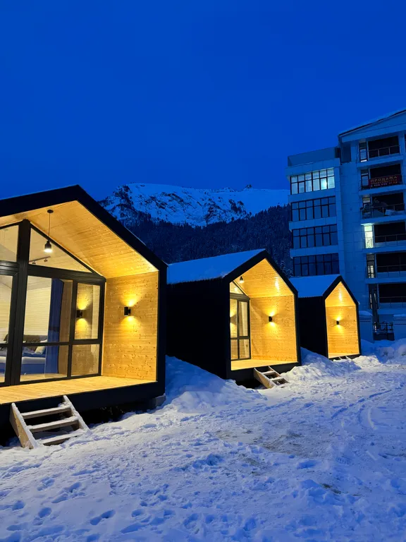 Двухкомнатный дом с видом на горы