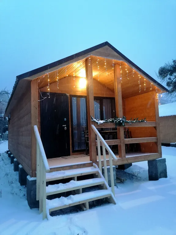 Коттедж Барнхаус с видом на красивый пейзаж Домбайских гор — Теберда