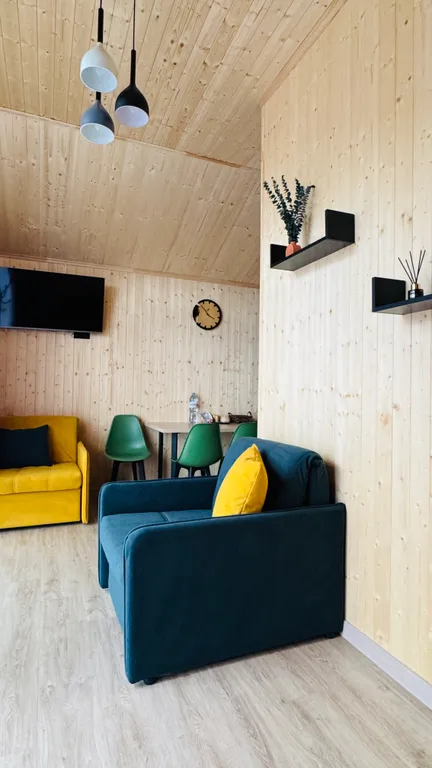 Новый домик с панорамным видом на горы