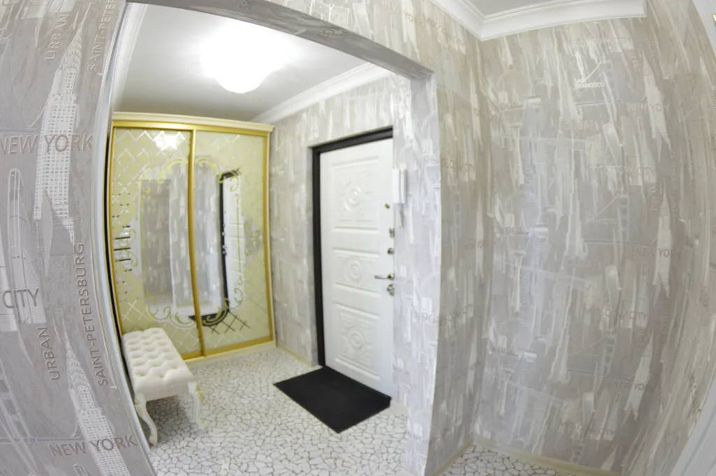 Квартира в центре с круглой кроватью в элитном ЖК