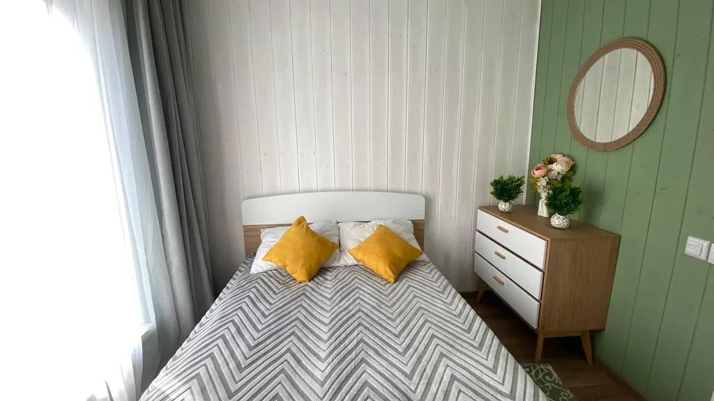 Новый стильный дом с камином