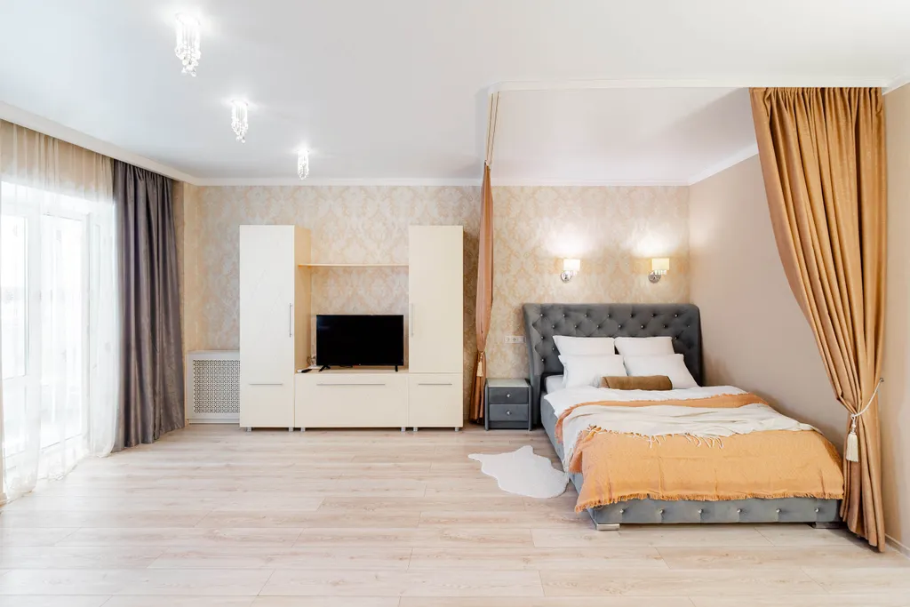 Современная, просторная квартира с кондиционером