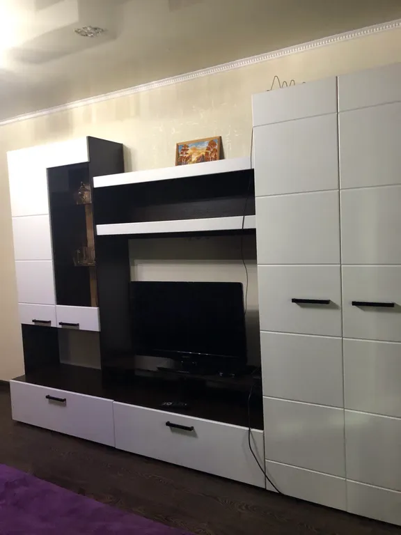 2-комнатная квартира в темных тонах с евроремонтом