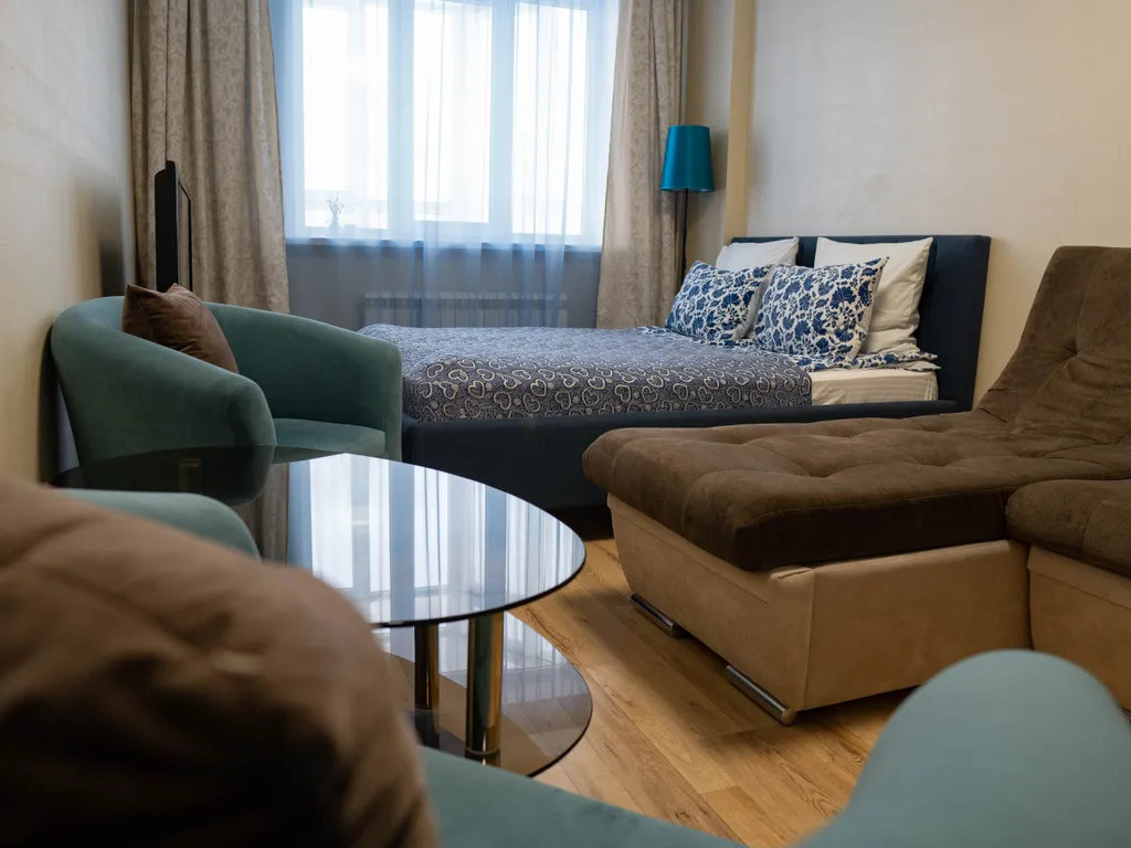 Уютная большая 1- комнатная квартира в центре города в новом доме