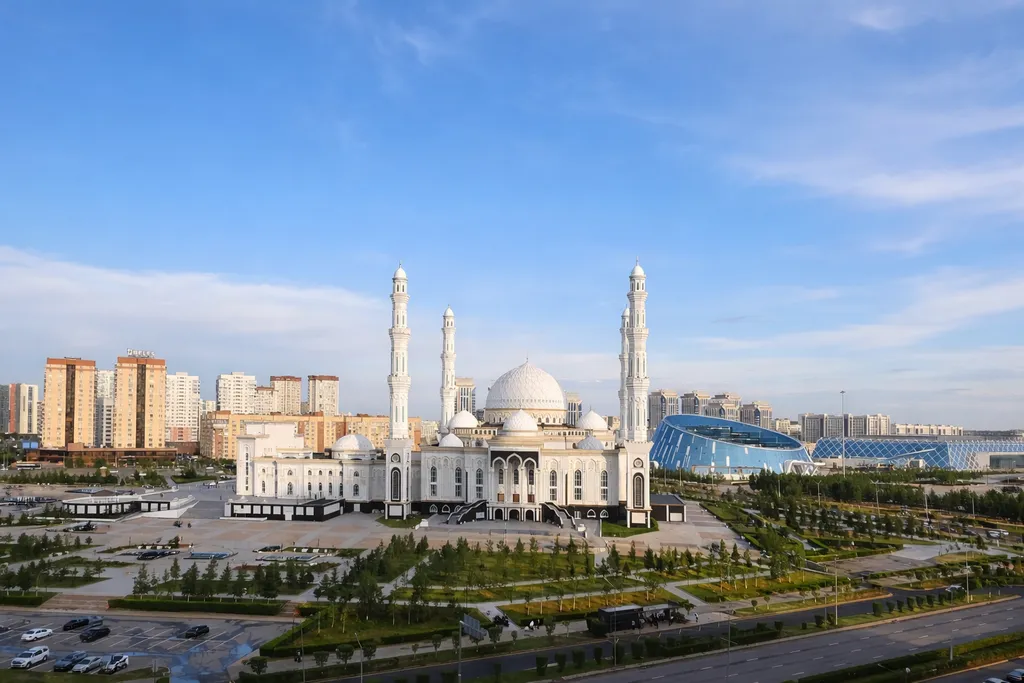 2-комнатная квартира, шикарный вид на мечеть в жк Хайвилл — аренда посуточно в Астана (Нур-Султан)