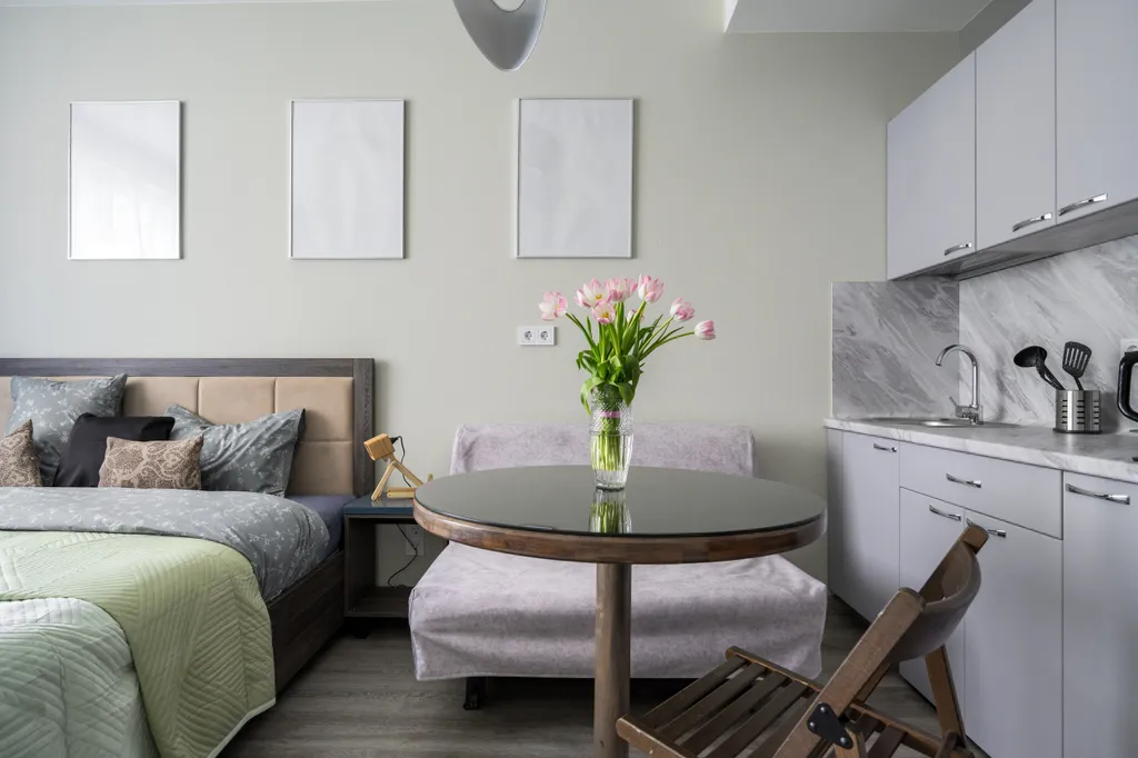 Квартира Квартира Студия в 2 минутах от метро Купчино — Санкт-Петербург