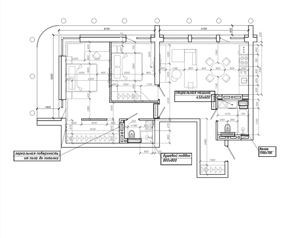 Квартира в ЖК Море с видом на море и пляж