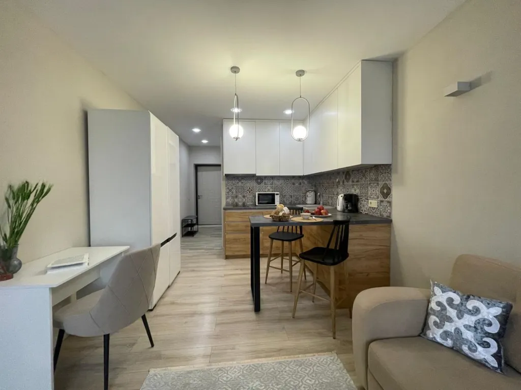 Этно студия Жетысу с прекрасным видом на горы