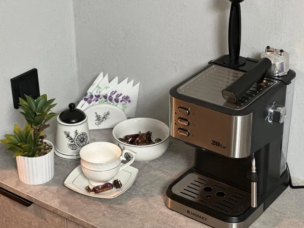 Студия с кофемашиной