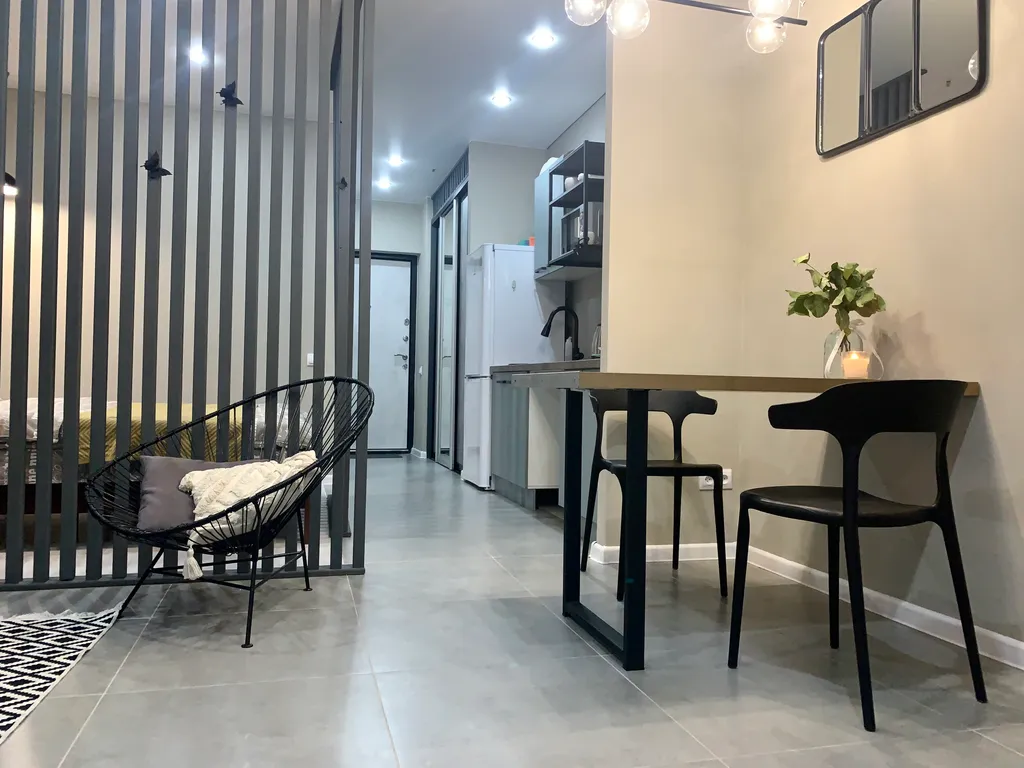 Стильные апартаменты в центре, панорамным видом на город