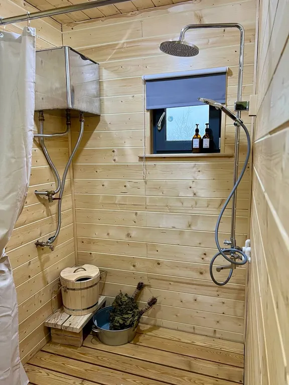 Треугольный домик Василево с баней и чаном