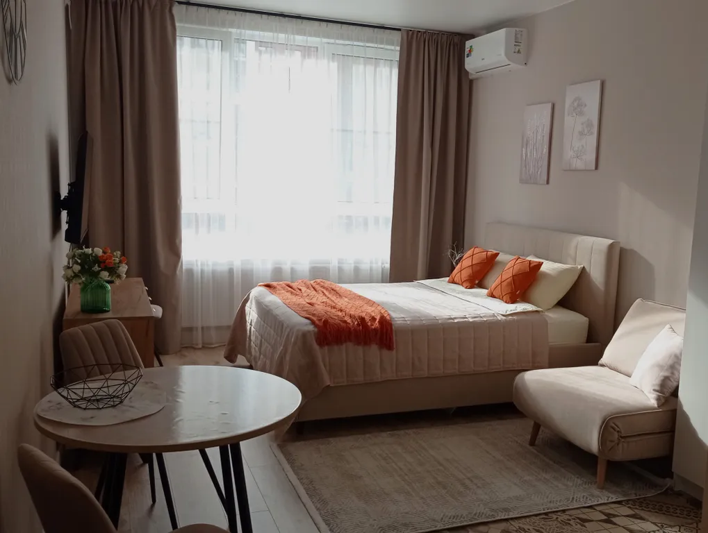 Квартира Уютная студия Grace в зеркальном доме ЖК Прокшино — аренда посуточно в Коммунарка