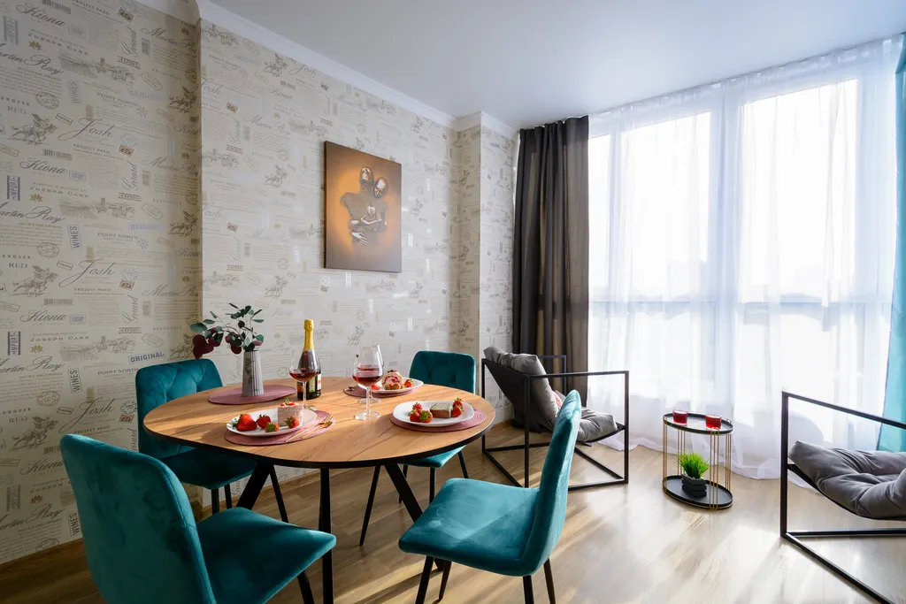 Квартира Апартаменты Бирюзовая нежность с панорамным видом, у парка Галицкого — Краснодар