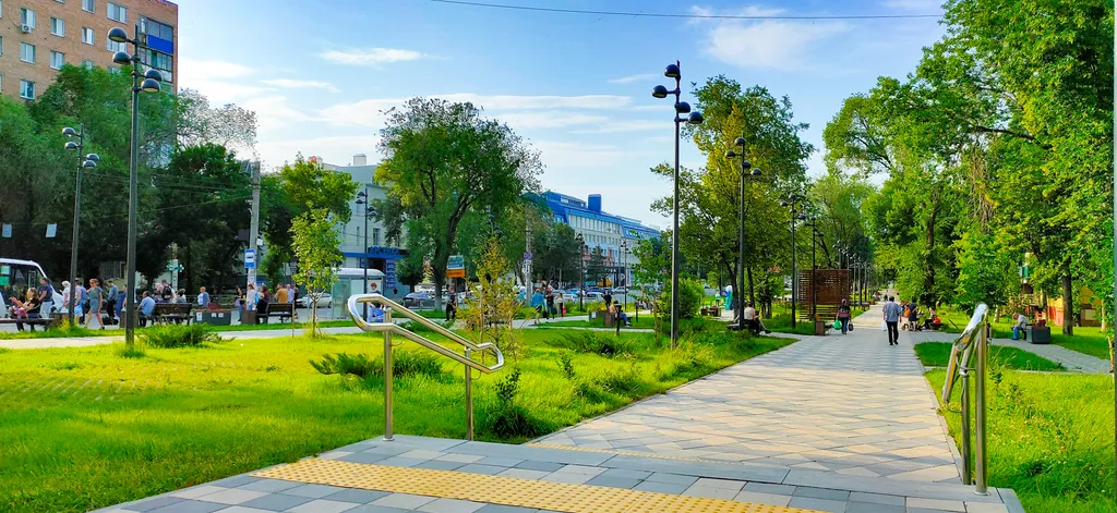 Квартира Квартира с парящими потолками и кроватью — Самара