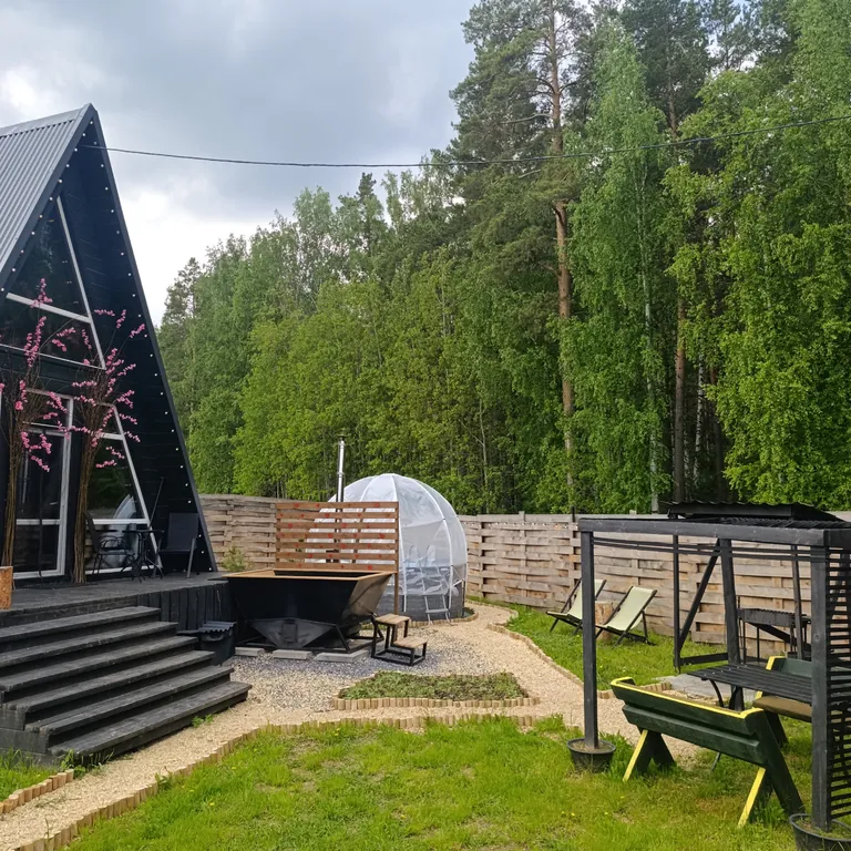 Дом 50m2 — чан-ванна, крытый бассейн, кухня