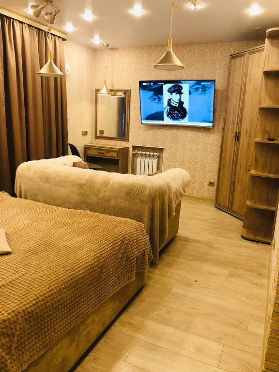 Комфортные апартаменты с кондиционером и халатами