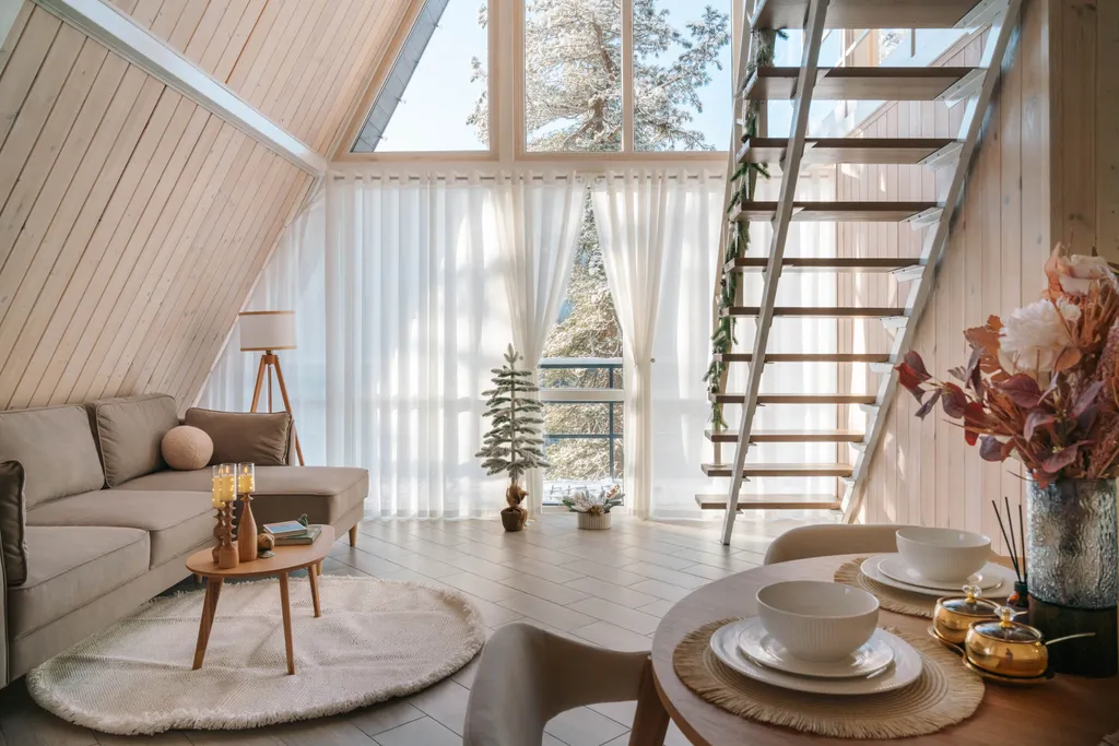 Villa Roma Телецкое - панорамный А-фрэйм 2 с видом на горы и озеро