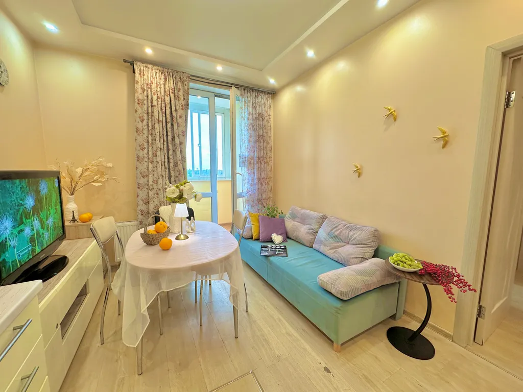 Уютная 2-комнатная квартира с кухней-гостиной