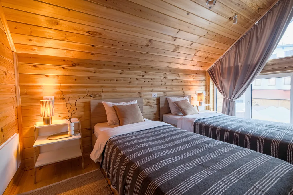 Домик в Приэльбрусья с баней на дровах и сибирским банным чаном