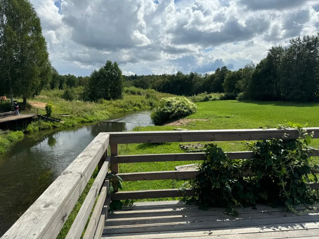 Дом А-фрейм на речке под Клином