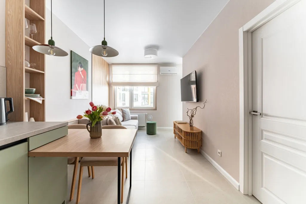 Квартира Квартира с отдельной спальней и рабочим местом в 900 метрах от пляжа — Зеленоградск