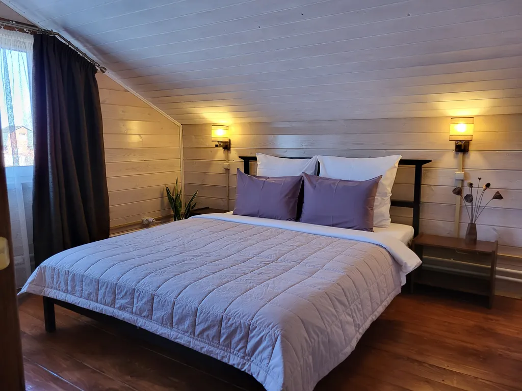 Коттедж Семейный коттедж с дровяной баней, камином и мангалом — Дракино