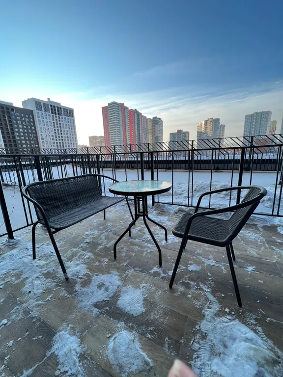 Квартира Квартира Комфортабельная студия с собственной террасой возле Планеты — Красноярск