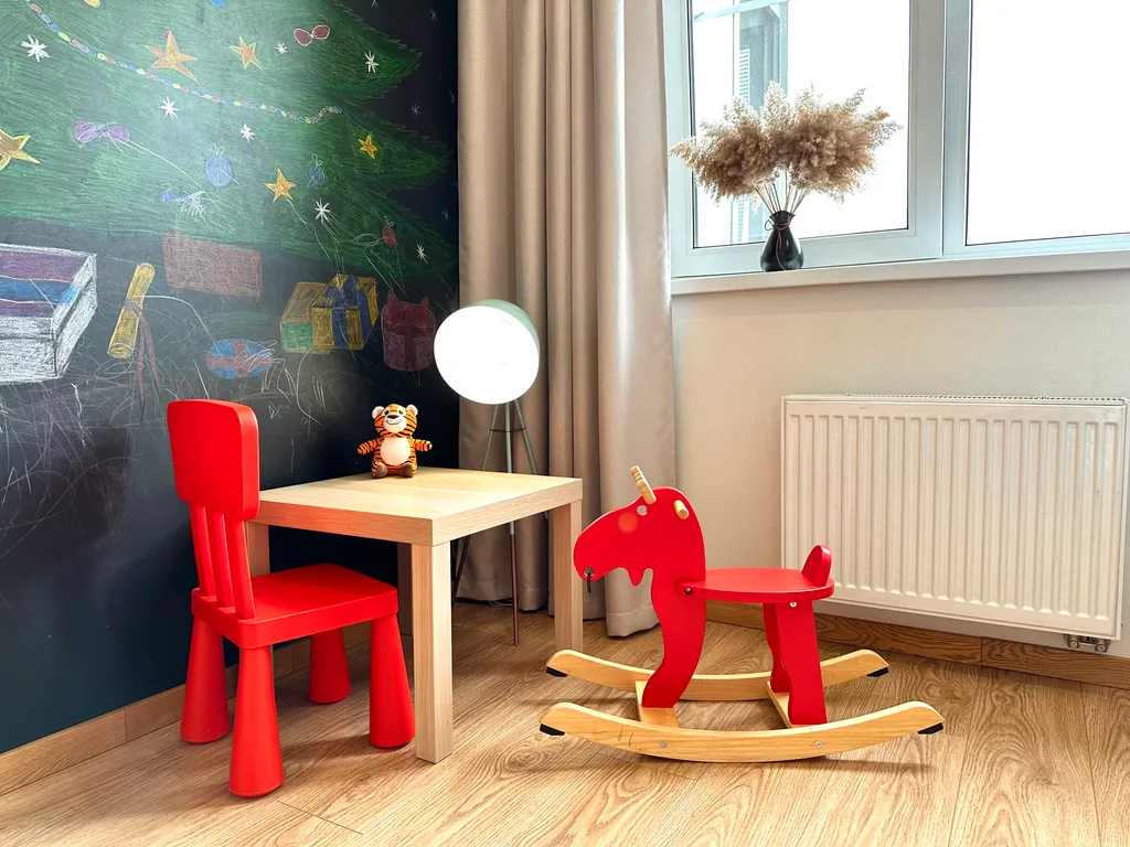 Трёхкомнатная семейная квартира с детской комнатой