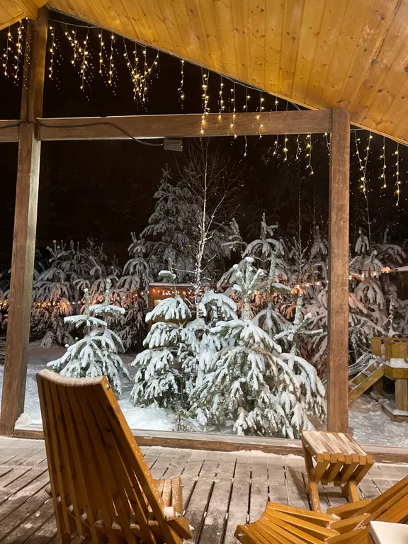 Уютный дом у леса с баней и чаном