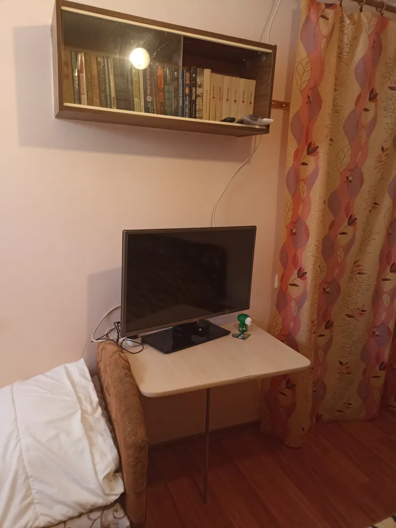 Телевизор и книжная полка